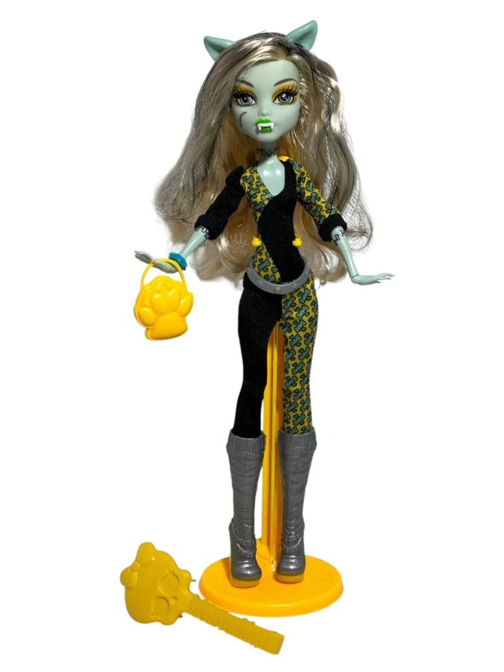 Monster High Frankie Stein Freaky Fusion Ghoul Doll Fangs #CBP35 100% Complete